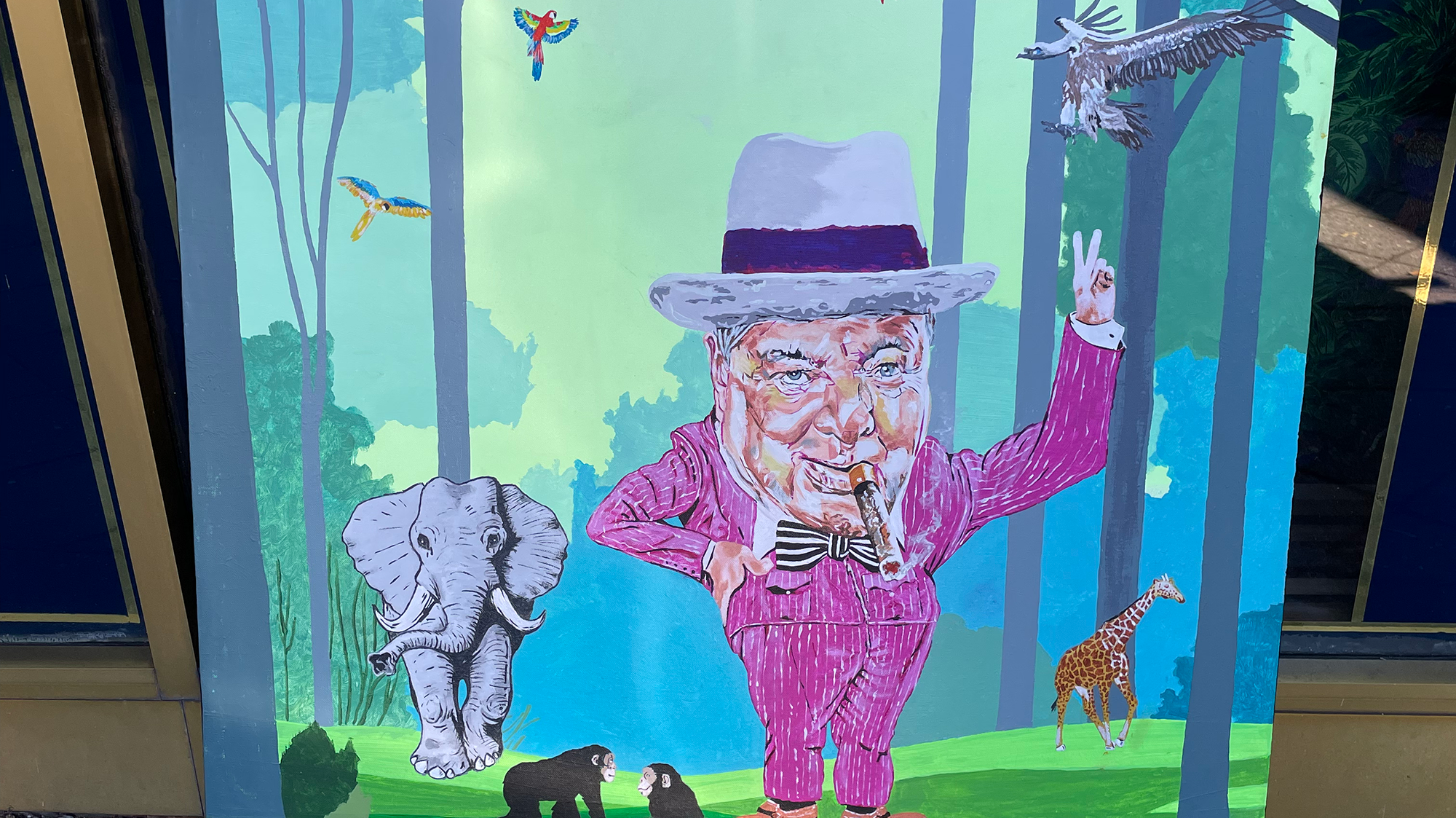 Stoicism In The Face Of Adveristy - Churchill In The Window