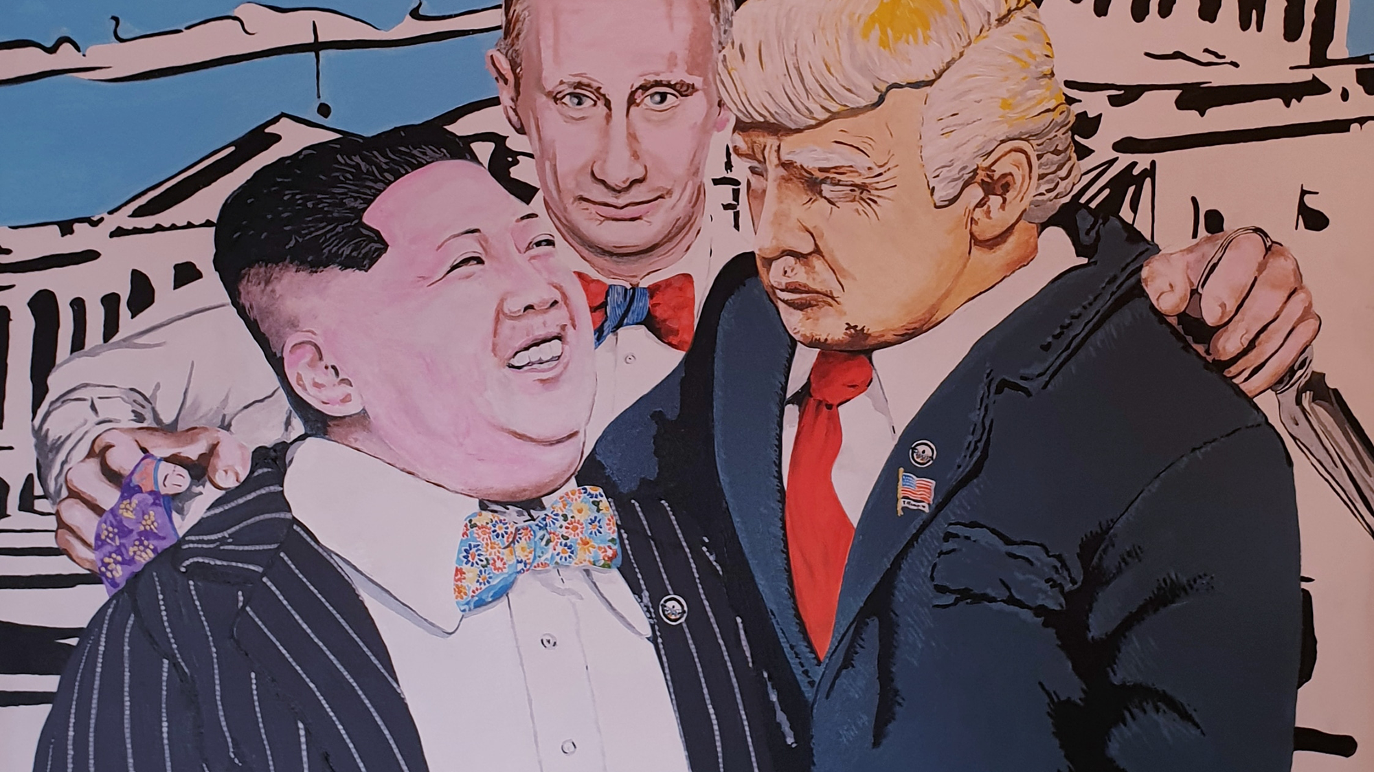 Beware The Ties Of March - The Latest Window From Australian Artist Peter Howard