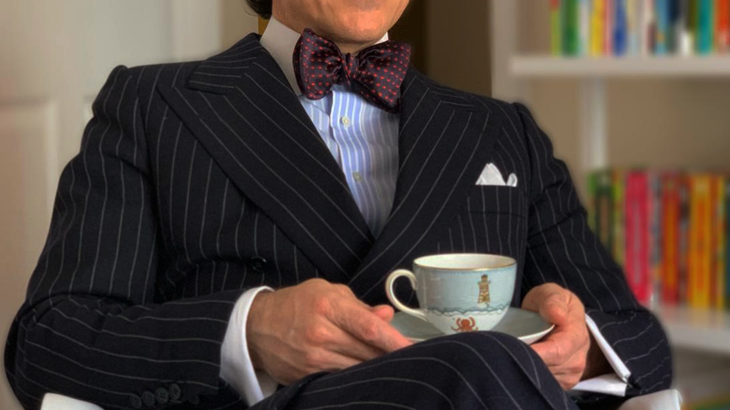 Nathan Colkitt And The Pin Striped Suit And Polka Dot Bow Tie That Worked