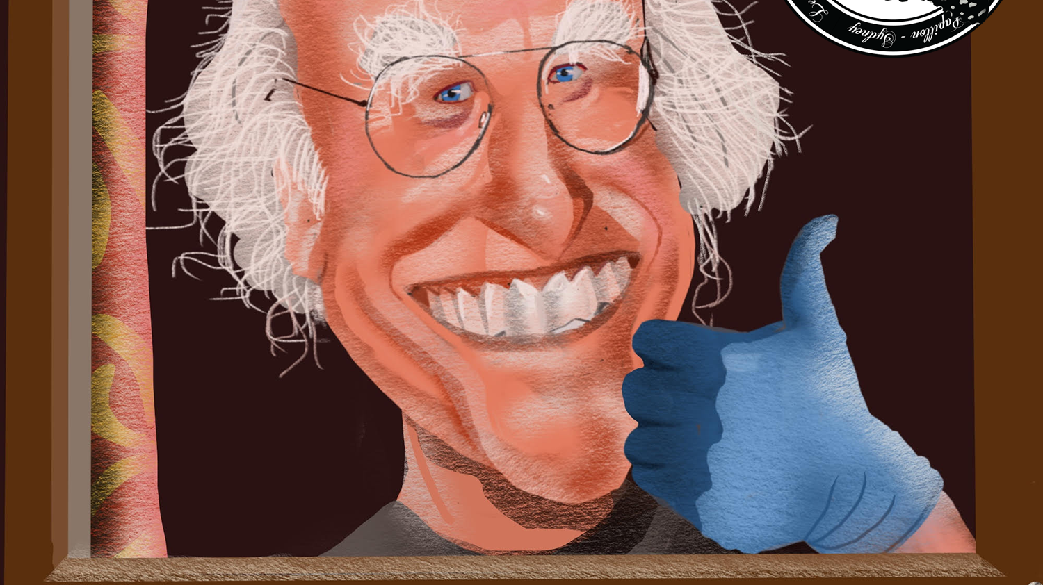 Rocco Fazzarri Draws Larry David In Isolation For Le Noeud Papillon