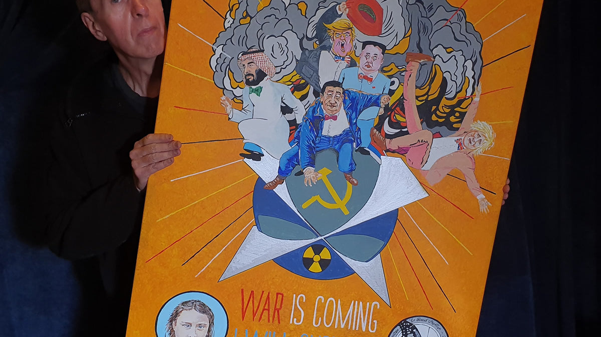 The Latest Window Painting From Peter Howard References Dr. Strangelove