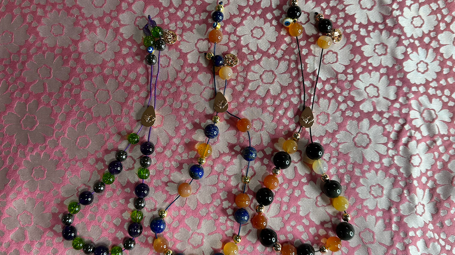 Worry Beads With Meaning - Fine Gemstone Worry Komboloi Referencing Greek Mythology