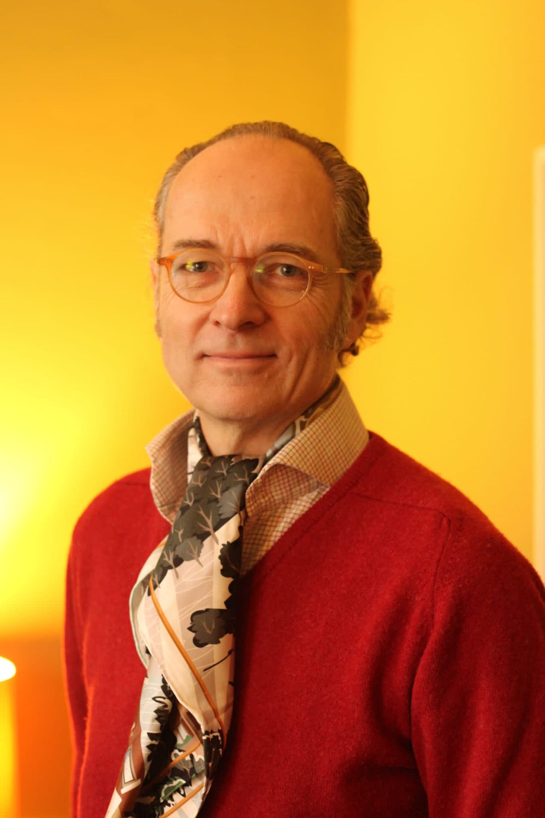 Bernhard Roetzel - Menswear Author - Wearing Le Noeud Papillon Zermatt Silk Twill Scarf