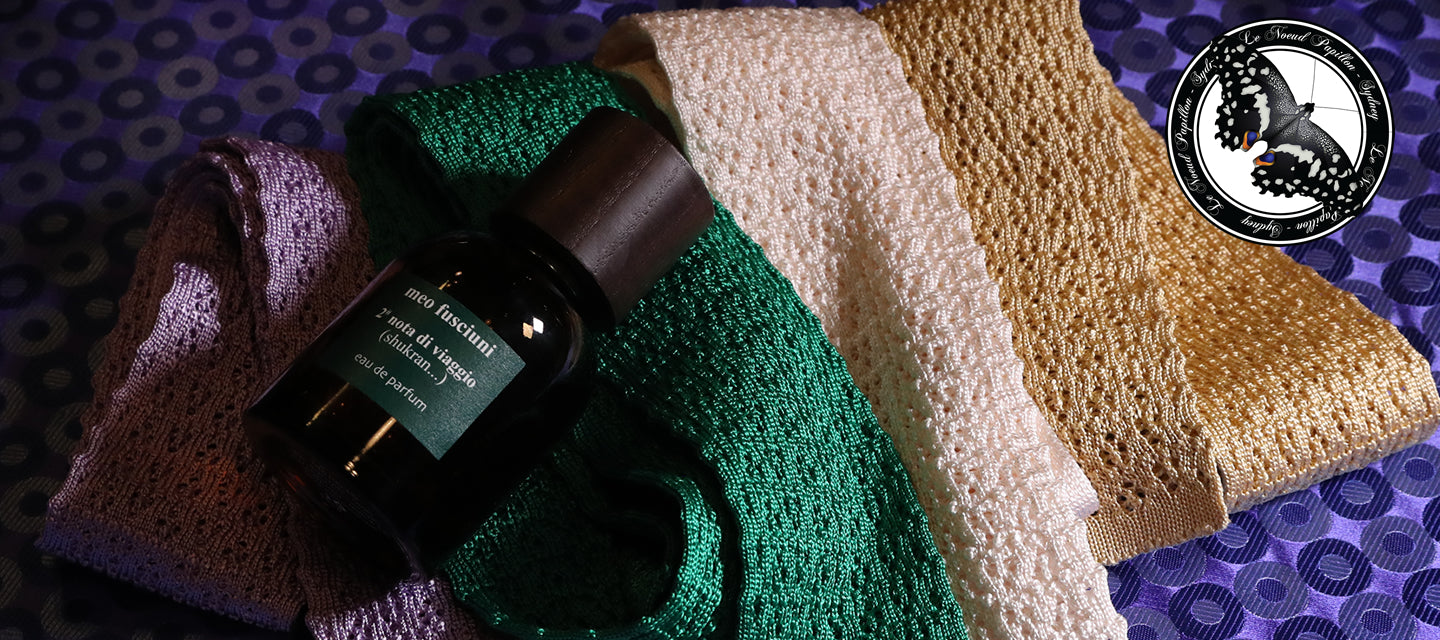 2# Nota Di Viaggio (Shukran) Is Our New Scent And New Knitted Ties On The Website