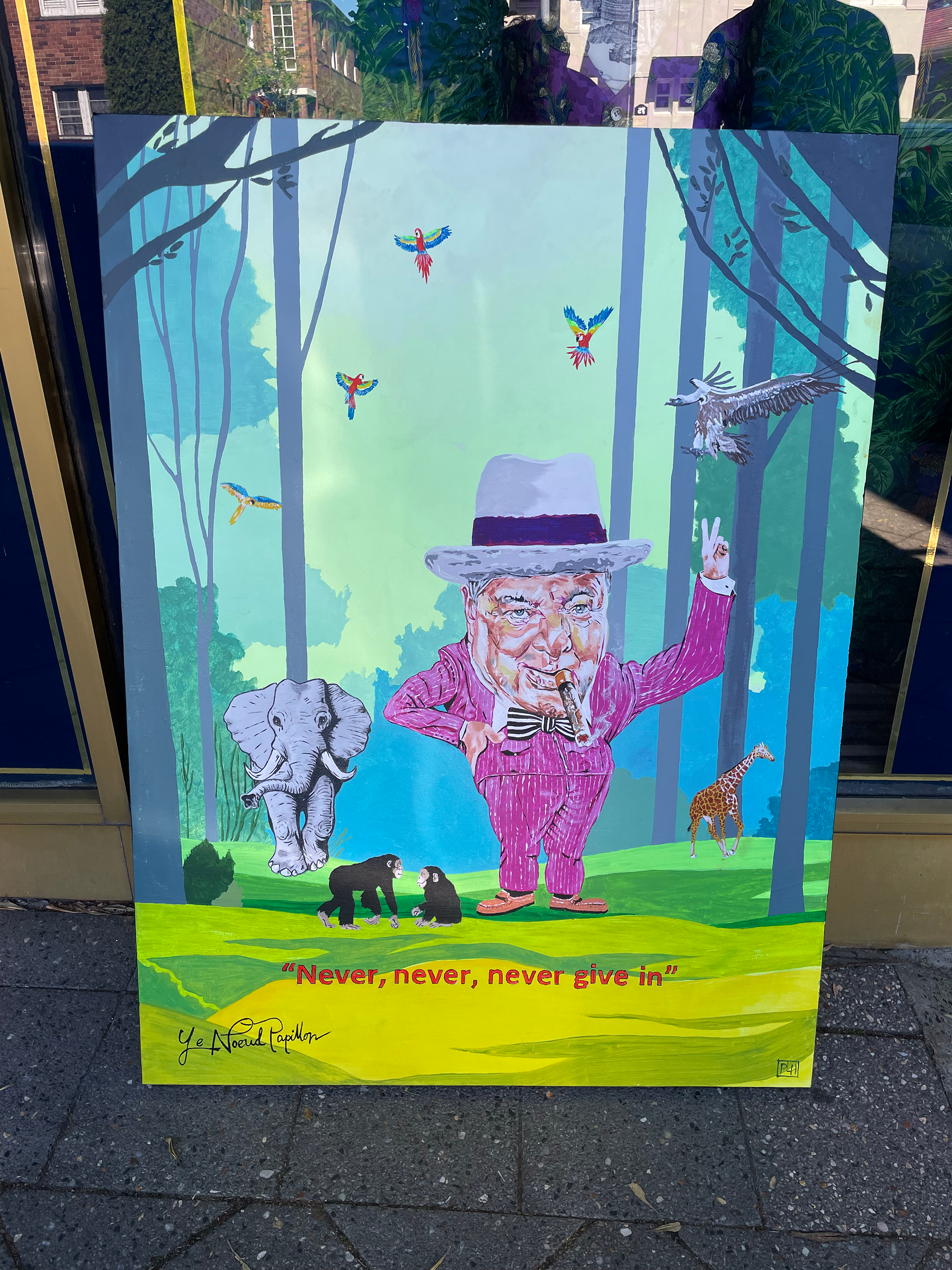 Stoicism In The Face Of Adveristy - Churchill In The Window
