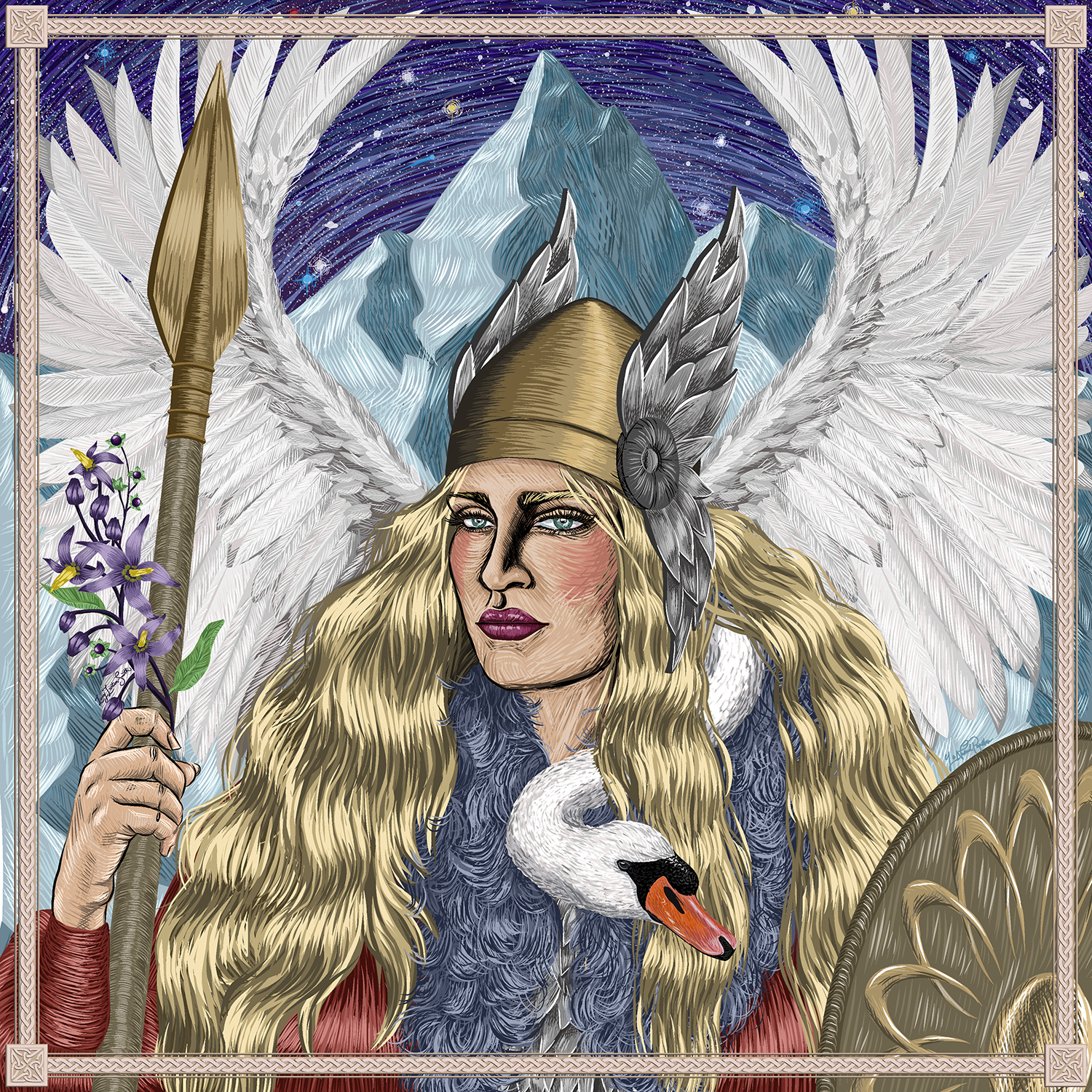 Valkyrie - The Next Limited Edition Printed Silk