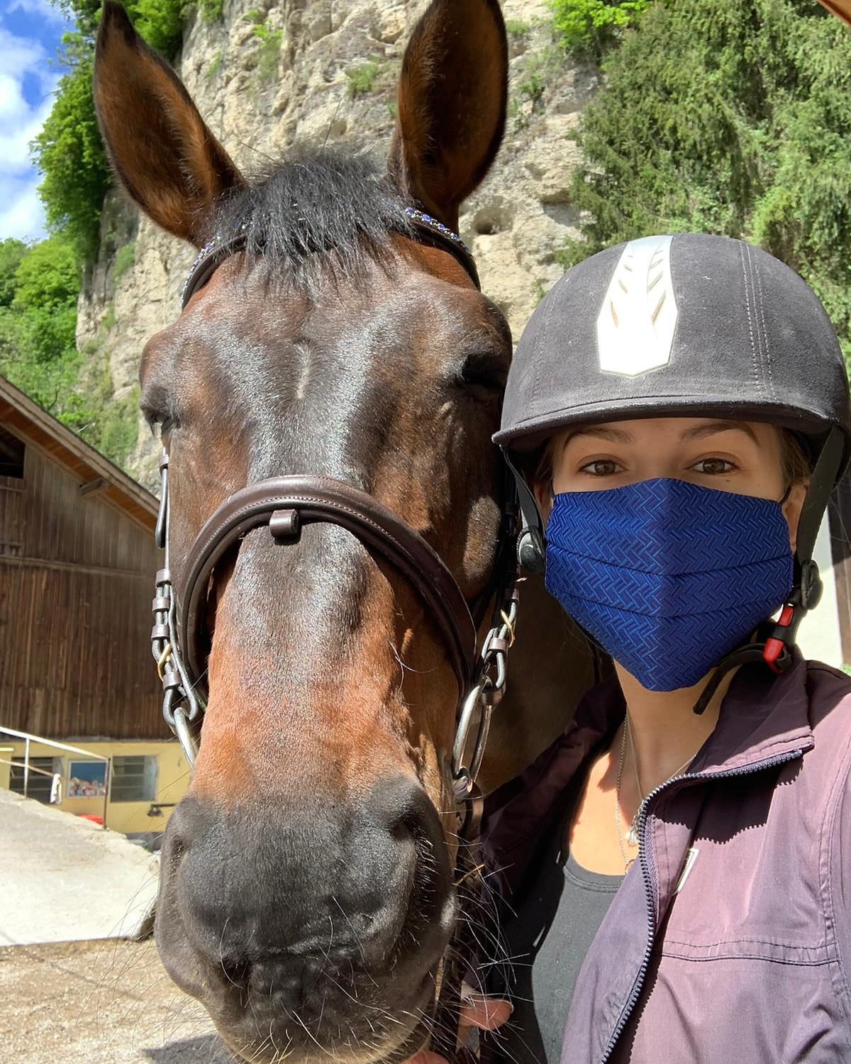Alessandra Porenta - Austrian Show Jumper And Now Face Mask Wearer