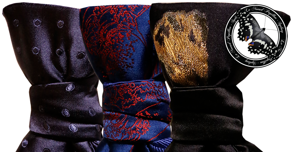 Hand-Selecting And Hand-Cutting Silks Makes A Difference - Black Tie Peacock Bow Ties