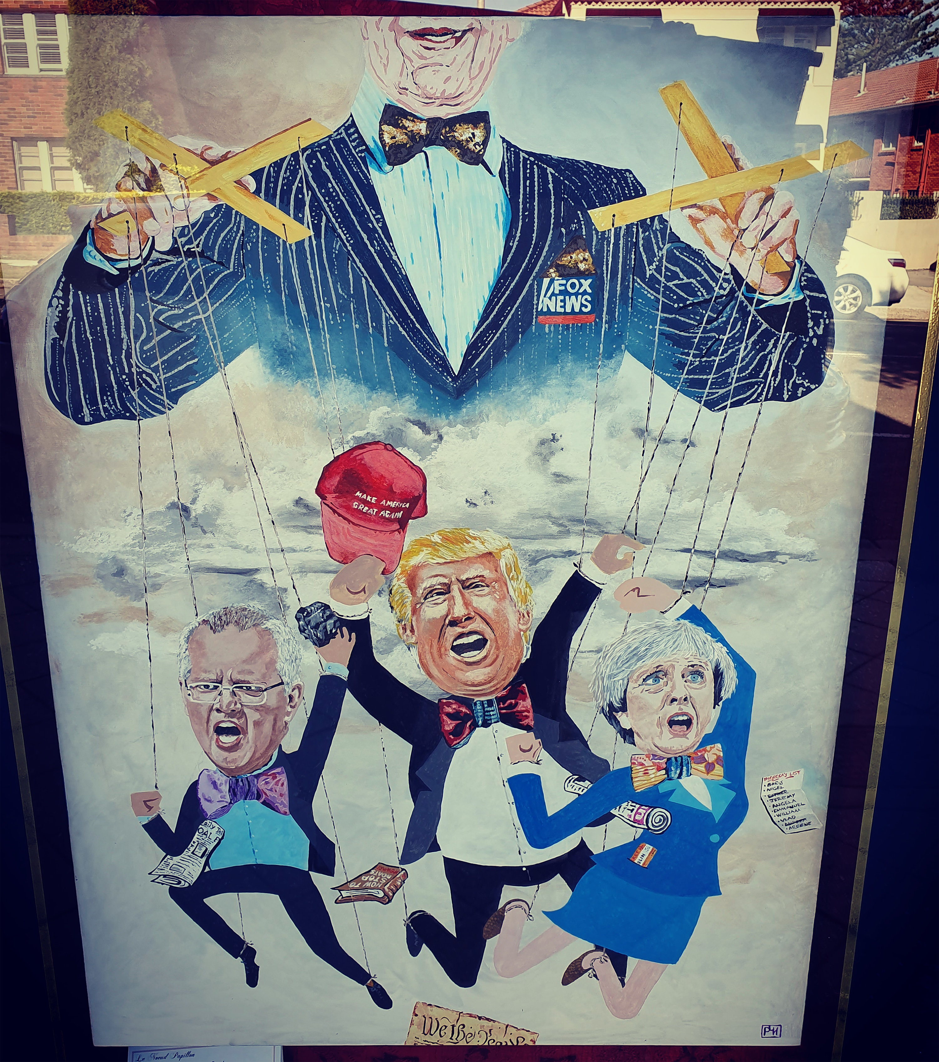 The Political Landscape 2019 - The New Window Painting By Peter Howard