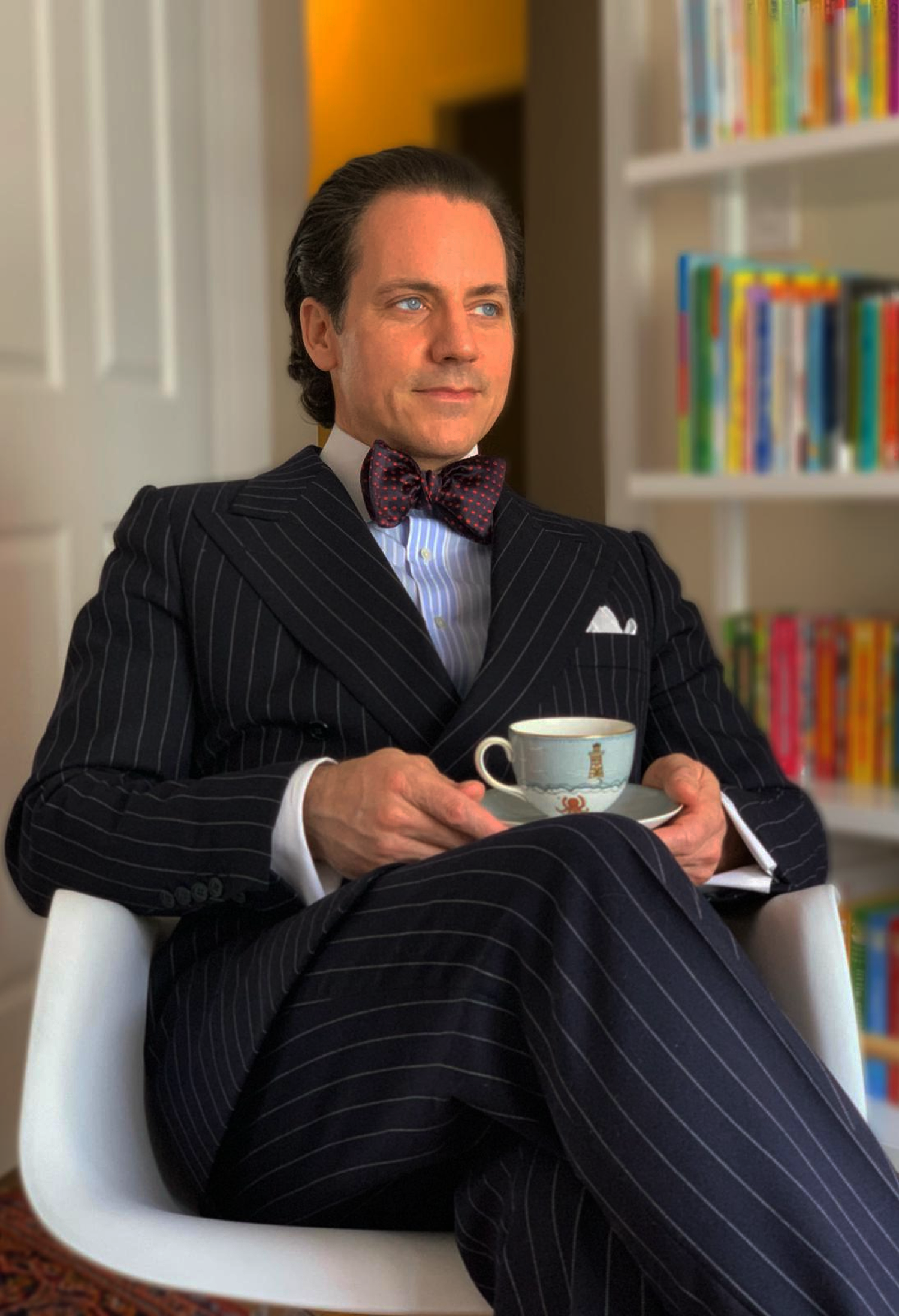 Nathan Colkitt And The Pin Striped Suit And Polka Dot Bow Tie That Worked