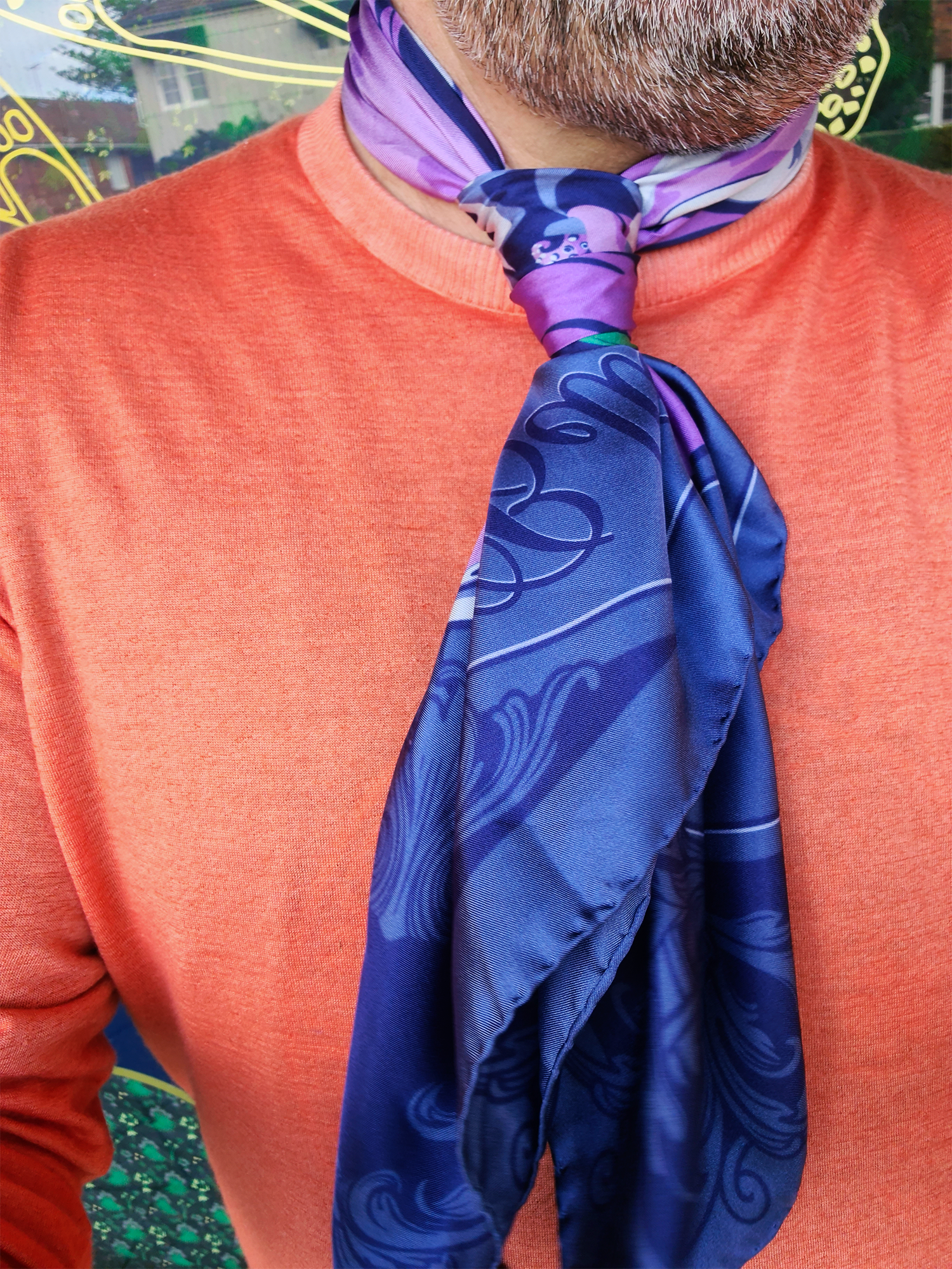 How To Tie A 90 x 90 cm Silk Kerchief By Le Noeud Papillon