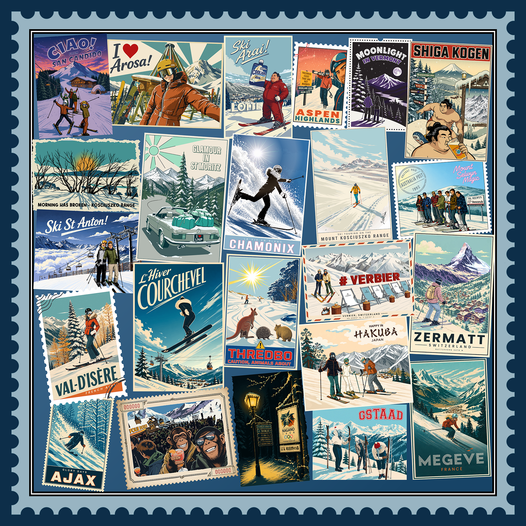 Ski Postcards - Our Most Ambitious Design Yet
