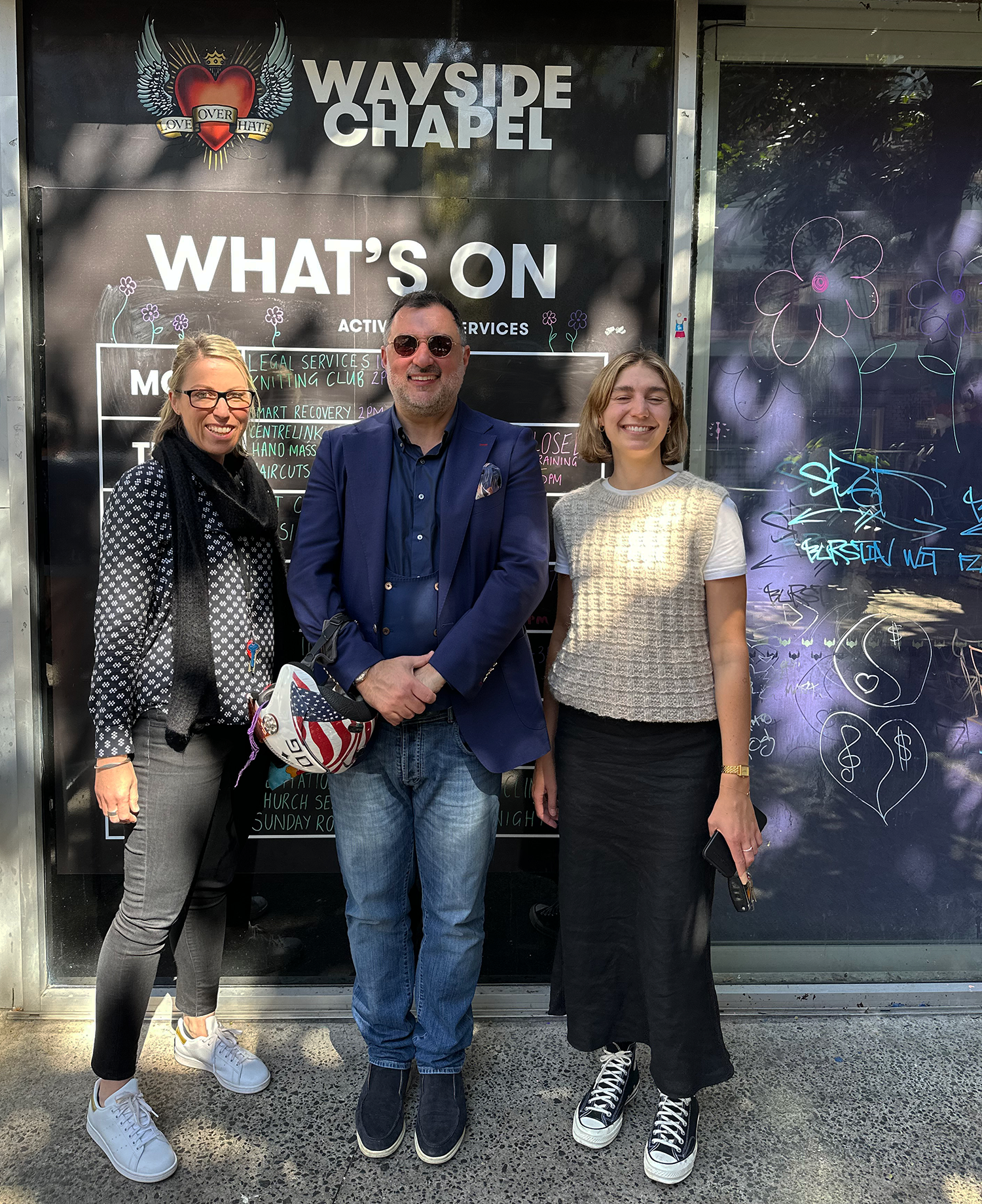 Supporting The Wayside Chapel - Love Over Hate - Thank You For Your Donations