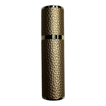 Load image into Gallery viewer, Limited Edition Engraved PU Leather 10ML Atomiser In Gold | New!
