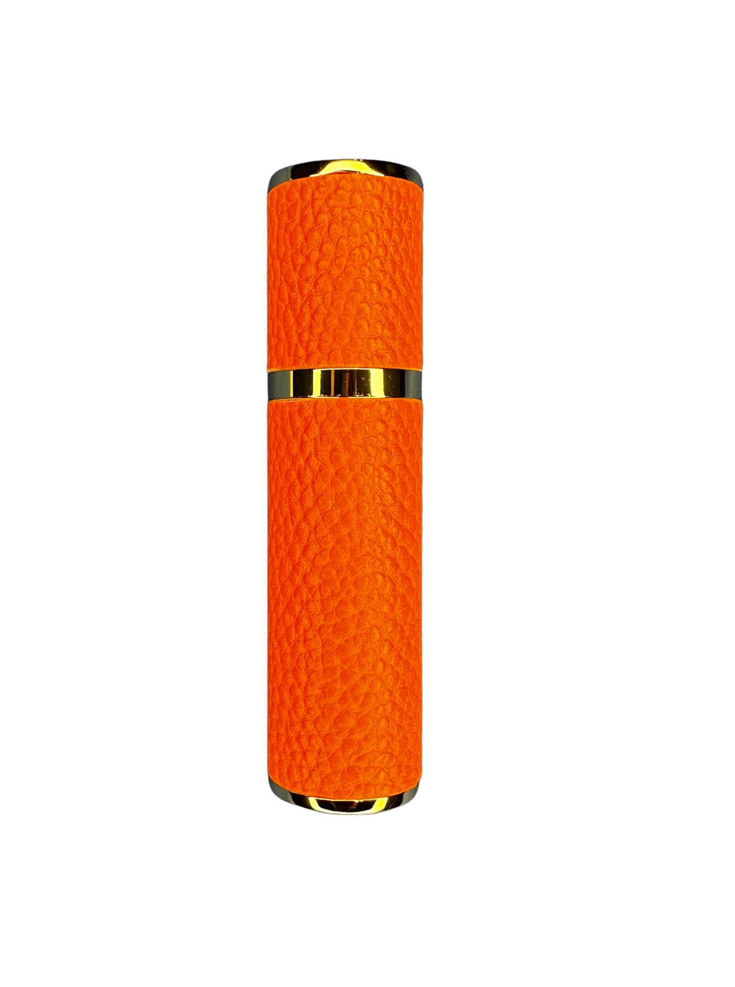 Engraved PU Leather 10ML Atomiser In Orange