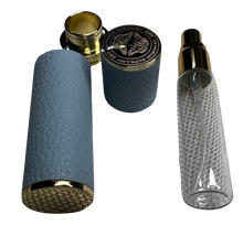Load image into Gallery viewer, Limited Edition Engraved PU Leather 10ML Atomiser In Aegean Blue | New!
