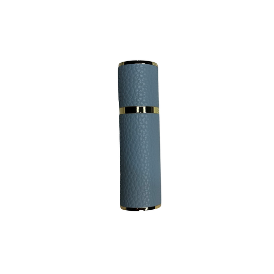 Engraved PU Leather 10ML Atomiser In Aegean Blue