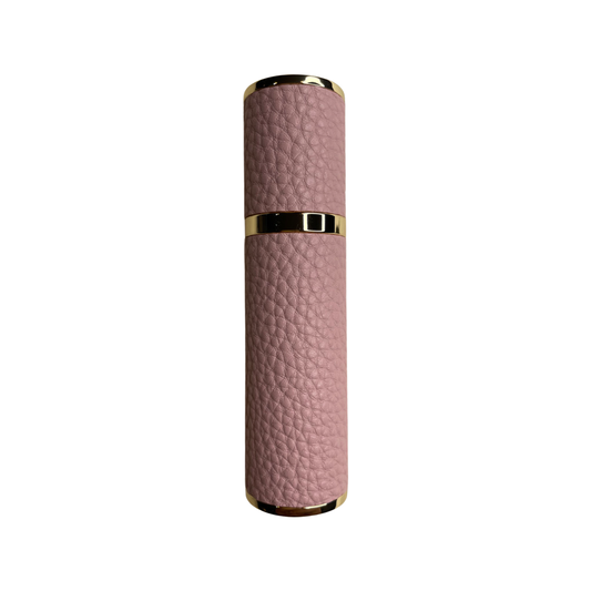Engraved PU Leather 10ML Atomiser In Pink