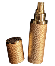 Load image into Gallery viewer, Limited Edition Engraved PU Leather 10ML Atomiser In Gold | New!
