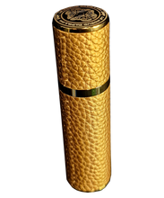 Load image into Gallery viewer, Limited Edition Engraved PU Leather 10ML Atomiser In Gold | New!
